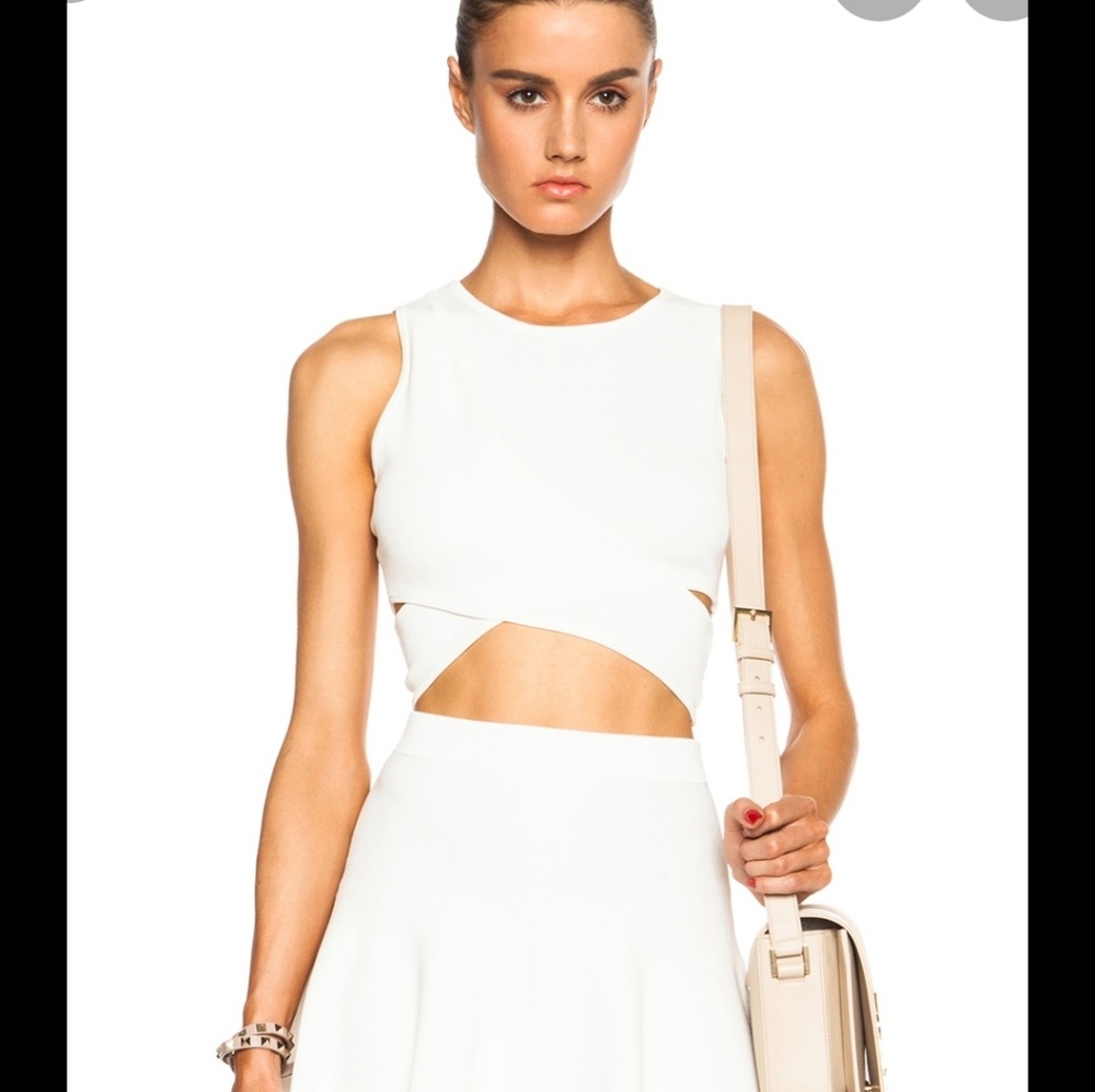 Jonathan Simkhai NWOT knit crossover  CROP TYPE TOP